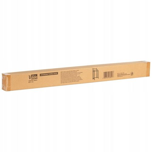 Stojak NA RĘCZNIKI wieszak łazienkowy podłogowy stojący czarny + na Arena.pl