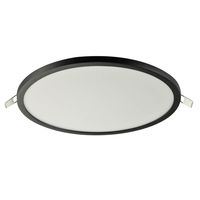 Wpuszczana lampa okrągła Slim LED 24W IP44 wpust czarny