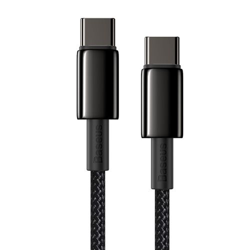 kabel usb-c do usb-c baseus tungsten gold, 100w,  2m (czarny) na Arena.pl