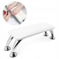 SKÓRZANA PODPÓRKA POD DŁONIE DO MANICURE I PEDICURE BIAŁA