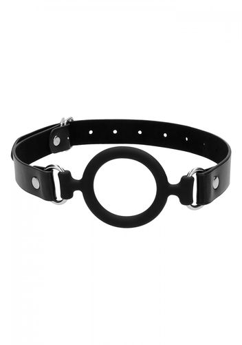 silicone ring gag   with adjustable bonded leather straps na Arena.pl