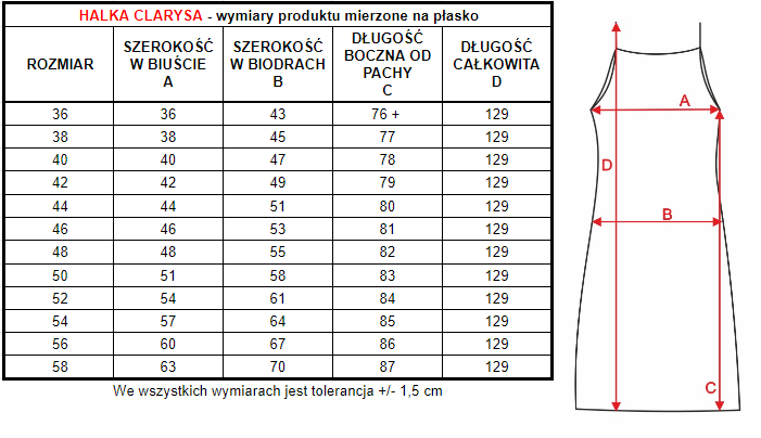 Halka damska Clarysa 54 Ecru zdjęcie 1
