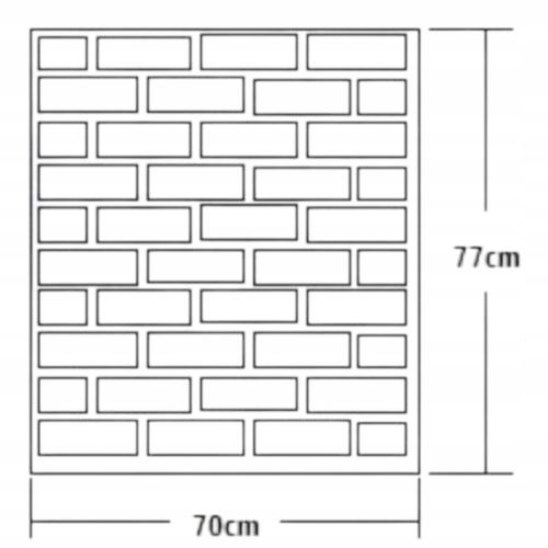 PANELE ŚCIENNE DO KUCHNI CEGŁA SAMOPRZYLEPNA ZESTAW 10 SZTUK ŁATWY MONTAŻ na Arena.pl