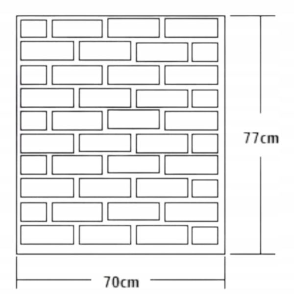 PANELE ŚCIENNE DO KUCHNI CEGŁA SAMOPRZYLEPNA ZESTAW 10 SZTUK ŁATWY MONTAŻ zdjęcie 3