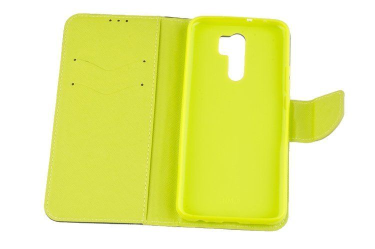 Etui portfel Fancy Case do Xiaomi Redmi 9 niebieski zdjęcie 4