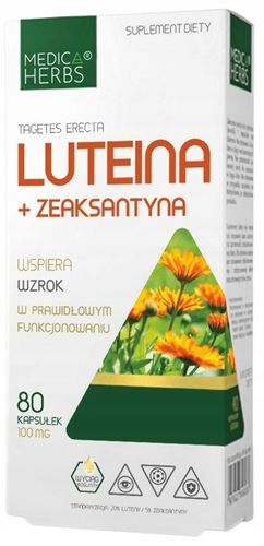 Luteina + Zeaksantyna 160kaps. Medica Herbs Oczy na Arena.pl