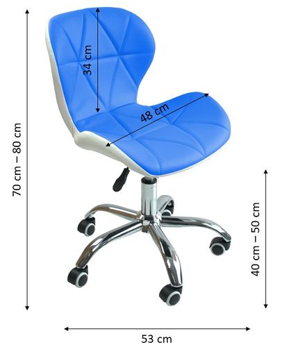 FOTEL KRZESŁO OBROTOWE BIUROWE SKÓRZANE STYLOWE na Arena.pl