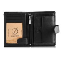 portfel męski skórzany czarny brodrene g-28-bl