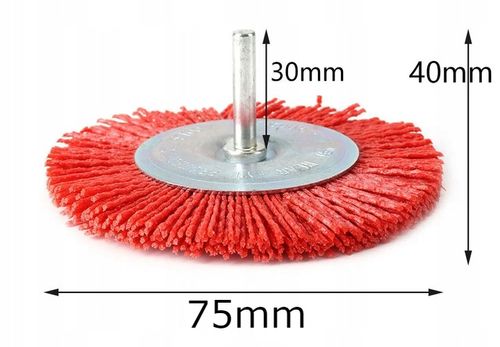 ZESTAW SZCZOTEK NYLONOWYCH DO WIERTARKI WKRĘTARKI STALI METALU DREWNA 5 szt na Arena.pl