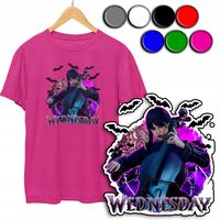 KOSZULKA DZIECIĘCA T-SHIRT Z NADRUKIEM - WEDNESDAY ADDAMS - XS 110-116