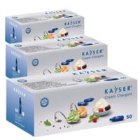 NABOJE DO SYFONU DO BITEJ ŚMIETANY N2O 150 SZTUK | KAYSER