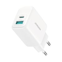 ładowarka sieciowa usb-c usb-a 20w pd qc 3.0 - biała