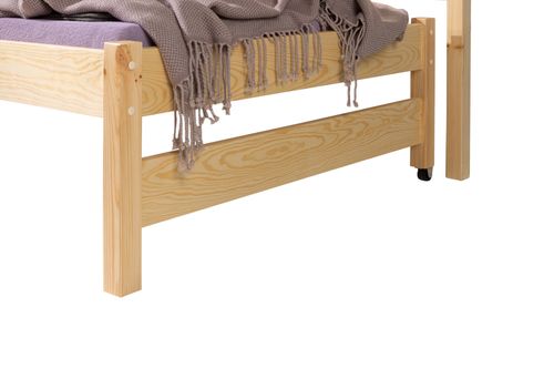 Łóżko ZOSIA piętrowe drewniane trzyosobowe SOSNA 90x190 dla dzieci na Arena.pl