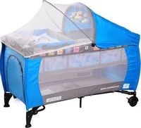 CARETERO GRANDE BLUE Łóżeczko Turystyczne z przewijakiem