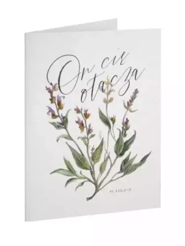 Kartka Dobro - On - On Cię Otacza - Szałwia na Arena.pl