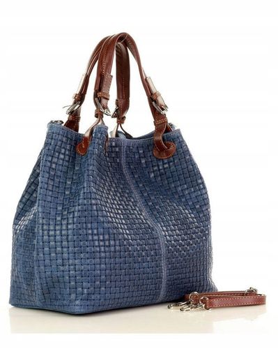 Torebka damska kuferek do ręki skórzany koszyk na Arena.pl