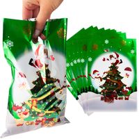 Worki , Torebki Na Prezenty, Foliowe Woreczki, Mikołajki, Świąteczne, 10Szt