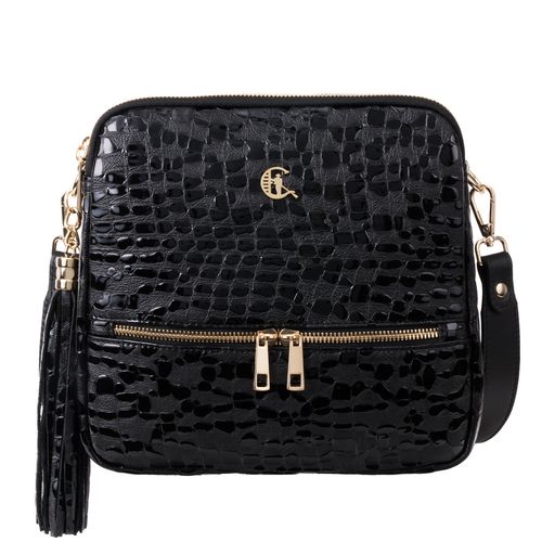 Torebka listonoszka Canaletto ze skóry naturalnej o wzorze kropli TD840s258złote na Arena.pl