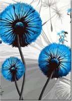 60CM 50CM OBRAZ ŚCIENNY DMUCHAWCE NIEBIESKIM DRUK PŁÓTNO