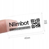 NIIMBOT Naklejki Seria B 40*30mm TRANSPARENTNE