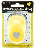 DZIURKACZ OZDOBNY 2,5CM JCDZ-110-009 SERCE FALBANKA DP CRAFT