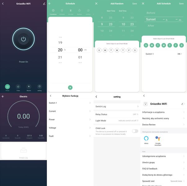 Inteligentne Gniazdo z Pomiarem Prądu WiFi TUYA PSMART 16A czarne zdjęcie 8