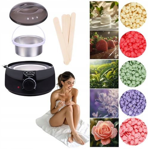 Podgrzewacz Wosku + Twardy Wosk 500g + 30 Patyczków Zestaw Do Depilacji na Arena.pl