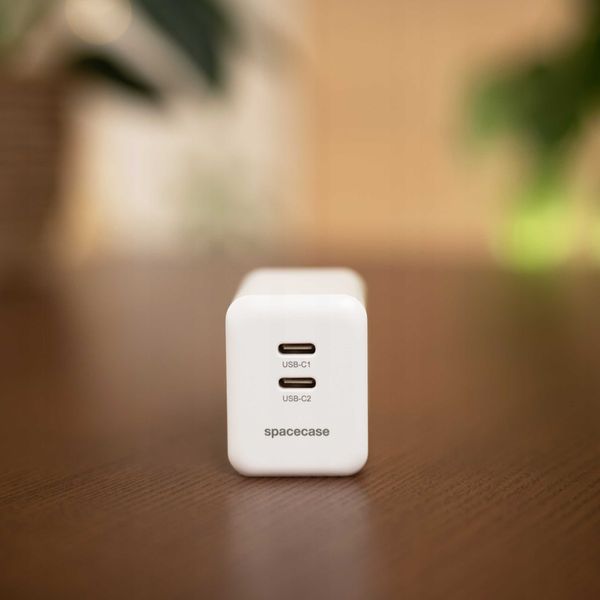 Spacecase Usb Charger 45W Gan Sc007W White zdjęcie 13