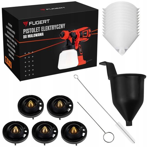 PISTOLET DO MALOWANIA ŚCIAN ELEKTRYCZNY NATRYSKOWY DO FARB 750W 5 DYSZ na Arena.pl
