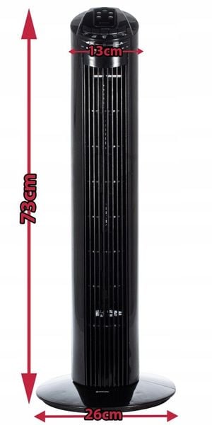 WENTYLATOR STOJĄCY KOLUMNOWY WIATRAK PODŁOGOWY OSCYLACJA TIMER LED zdjęcie 10