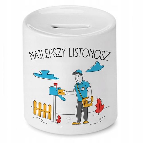 Skarbonka Dla Listonosza Najlepszy Listonosz Z Nadrukiem Ze Zdjęciem na Arena.pl