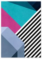 Plakat geometryczny ściana graffiti 30x40 cm