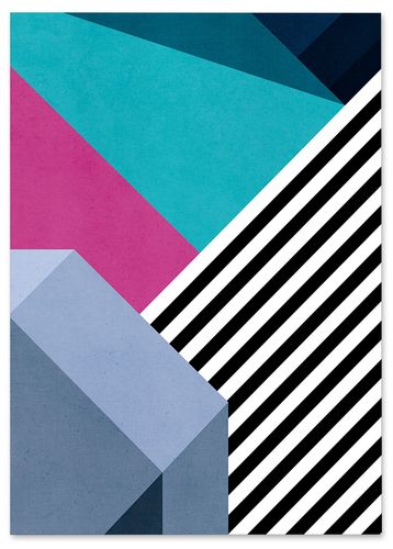 Plakat geometryczny ściana graffiti 40x50 cm na Arena.pl