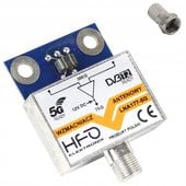 Wzmacniacz antenowy DVB-T2 dopuszkowy LNA-177 5G 27dB zasilanie 12V