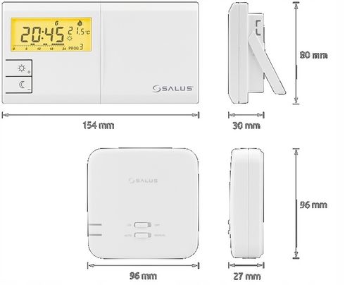 STEROWNIK BEZPRZEWODOWY SALUS 091flrfv2 Pokojowy pieca termostat regulator na Arena.pl
