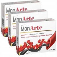 Monarte Monakolina K 3mg Gamma-oryzanol Fukoidyna Cholesterol 30 Kapsułek