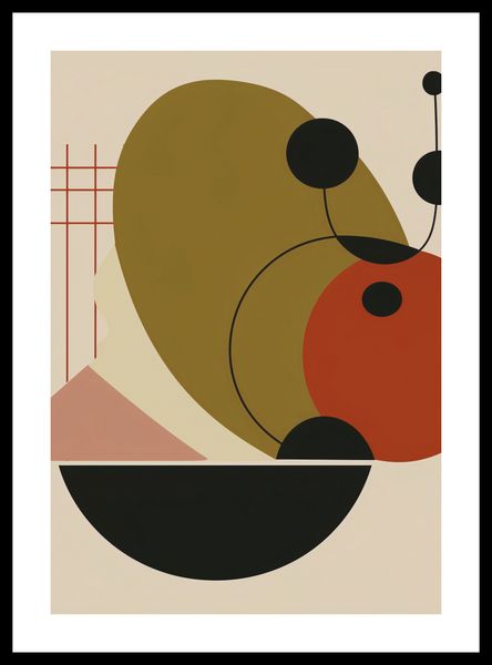 Plakat 68x98cm Geometryczny Balans zdjęcie 3