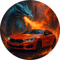 Opłatek na tort BMW Auto Samochód Sportowy Coupe