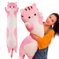 Długi Kotek Kot Maskotka Poduszka Pluszak Urocza Przytulanka 150cm XL