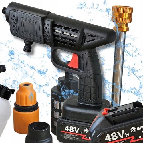 MYJKA BEZPRZEWODOWA CIŚNIENIOWA SAMOCHODOWA AKUMULATOROWA + 2x BATERIA na Arena.pl