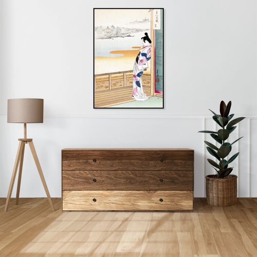 Plakat 50x70cm The Call of the Cuckoo, Gekko Japoński Vintage na Arena.pl