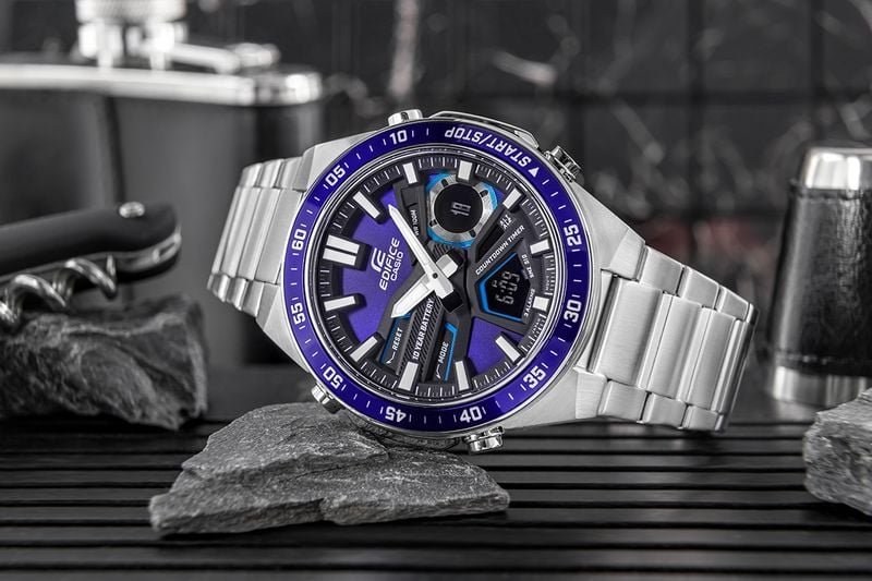 zegarek męski casio edifice efv-c110d-2avef + box zdjęcie 5