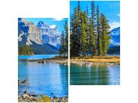 60X60CM JEZIORO MALIGNE DWU OBRAZ ŚCIAN