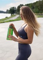 Butelka Na Wodę Bidon Sportowy Na Siłownię Trening 1,1L Zielona