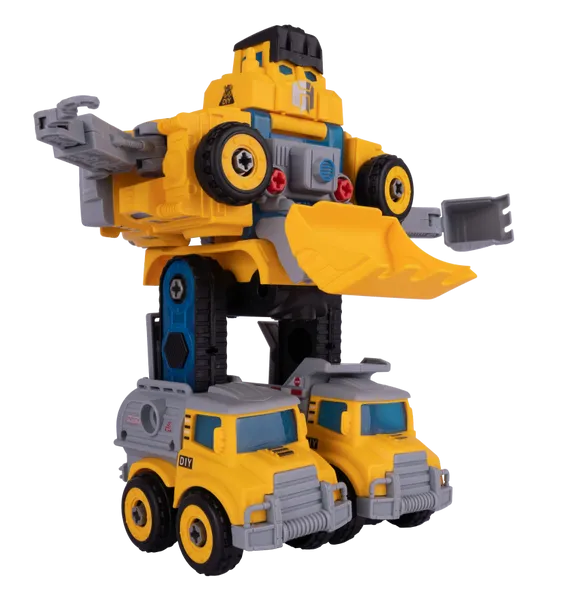 Robot Transformujący W Autka Budowlane 5 Sztuk zdjęcie 9