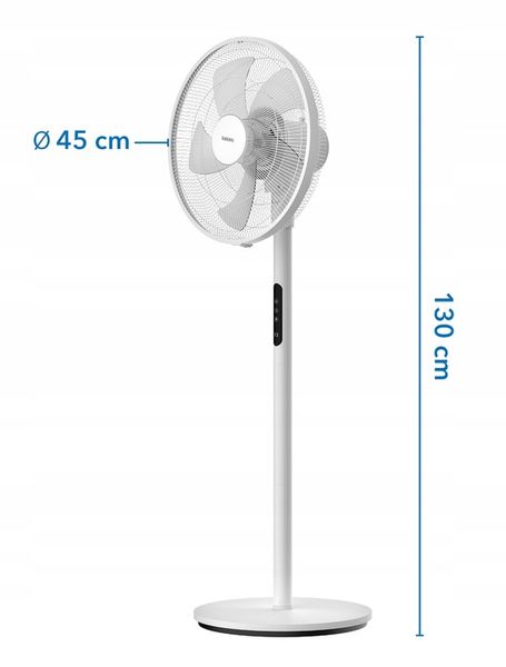 Wentylator stojący HYG wiatrak podłogowy cichy mocny 5 łopatek aż 45cm XXL zdjęcie 9