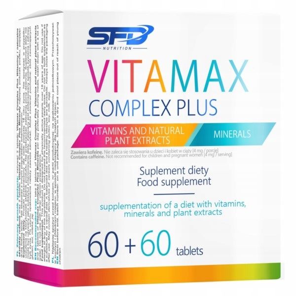 SFD Vitamax Complex Plus 60 + 60 tabletek zdjęcie 1