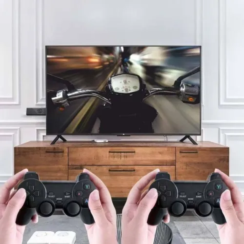 Konsola Retro Gra Telewizyjna Video Emulator + 2 Pady 20000 Gier j. Polski na Arena.pl