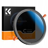 Filtr 37mm Polaryzacyjny + Szary regulowany ND2-32 Nano C K&F CPL ND2-32