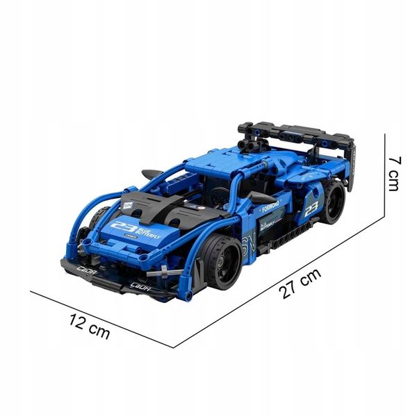 CADA KLOCKI AUTO SAMOCHÓD SPORTOWY WYŚCIGÓWKA SHADOW NAPĘD PULL BACK 380 EL zdjęcie 4